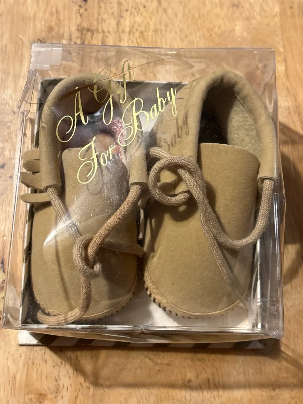 Baby Walker Moccasins in Tan - Soft Infant Shoes